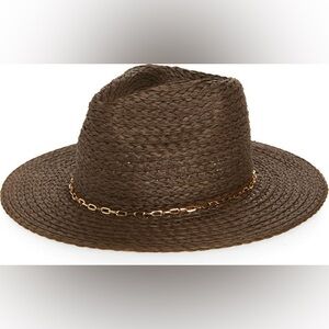 Vince Camuto Chain Oversized Panama Hat
